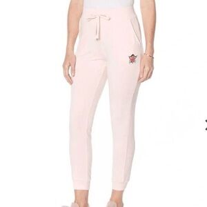 Badgley Mischka Women’s Light Pink Joggers Sz M